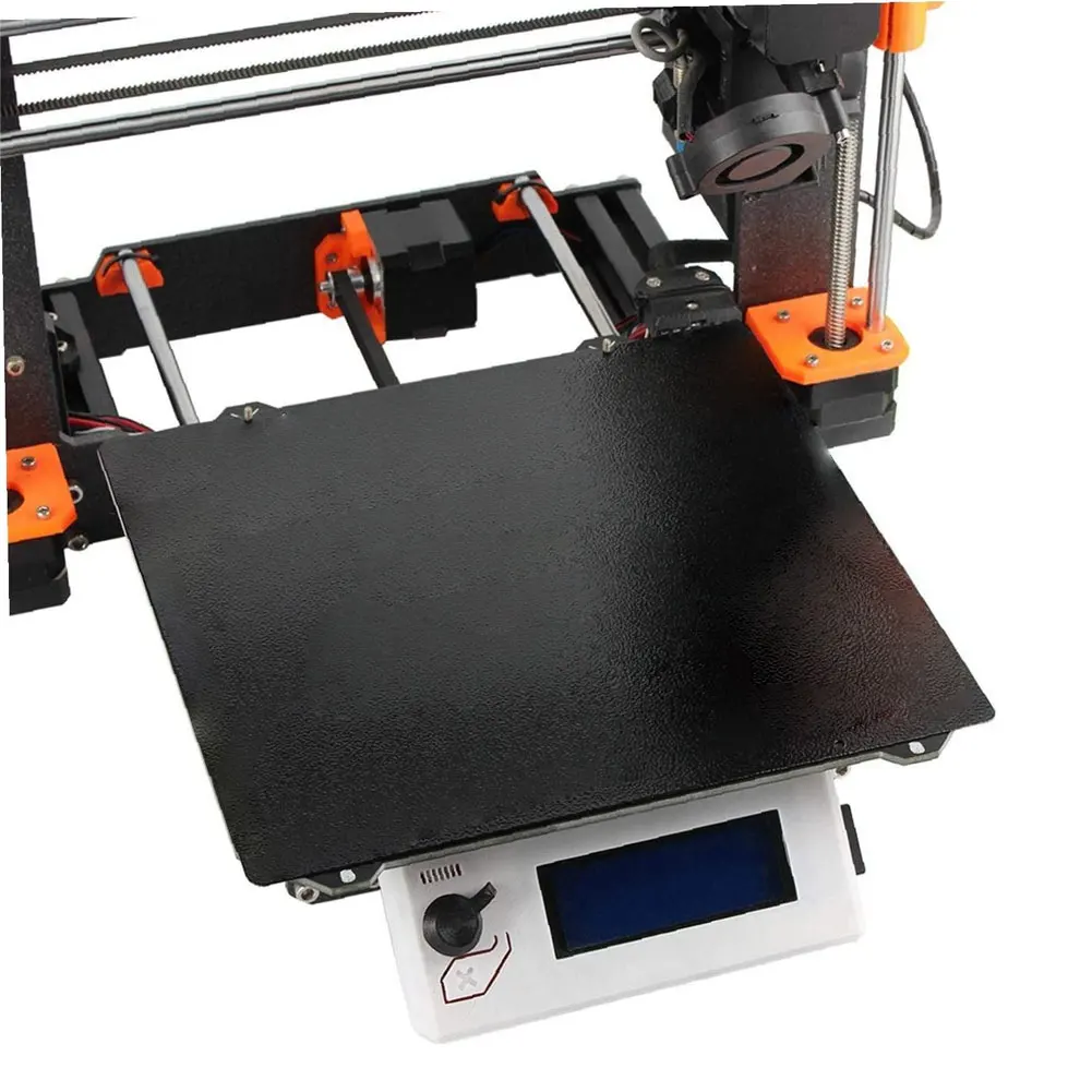 

3D Printer Bed Build Surface Plate PEI Spring Powder Coated Steel Sheet Double-Sided Platform Textured Compatible with Prusa i3