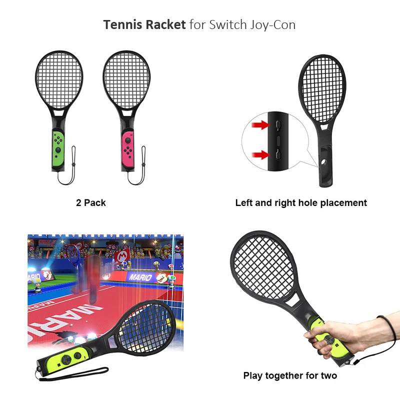 10 in 1 Motion Control Game Accessories for Nintendo Switch OLED Golf Club/Dancing Wristband Set/Tennis Racket/Leg Strap for NS images - 6