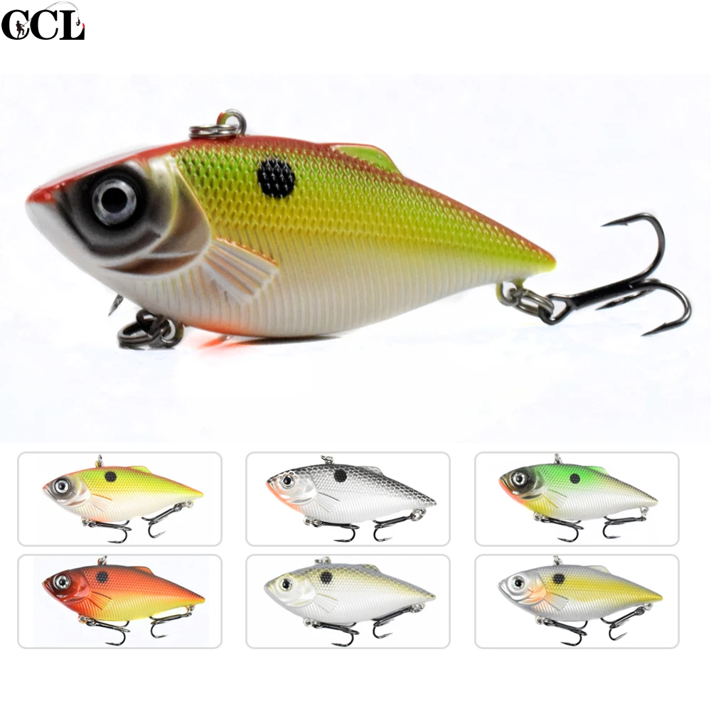 CCLTBA 6 шт./лот VIB приманка см 8 г жесткий воблер ВИБ рыболовные приманки погремушка