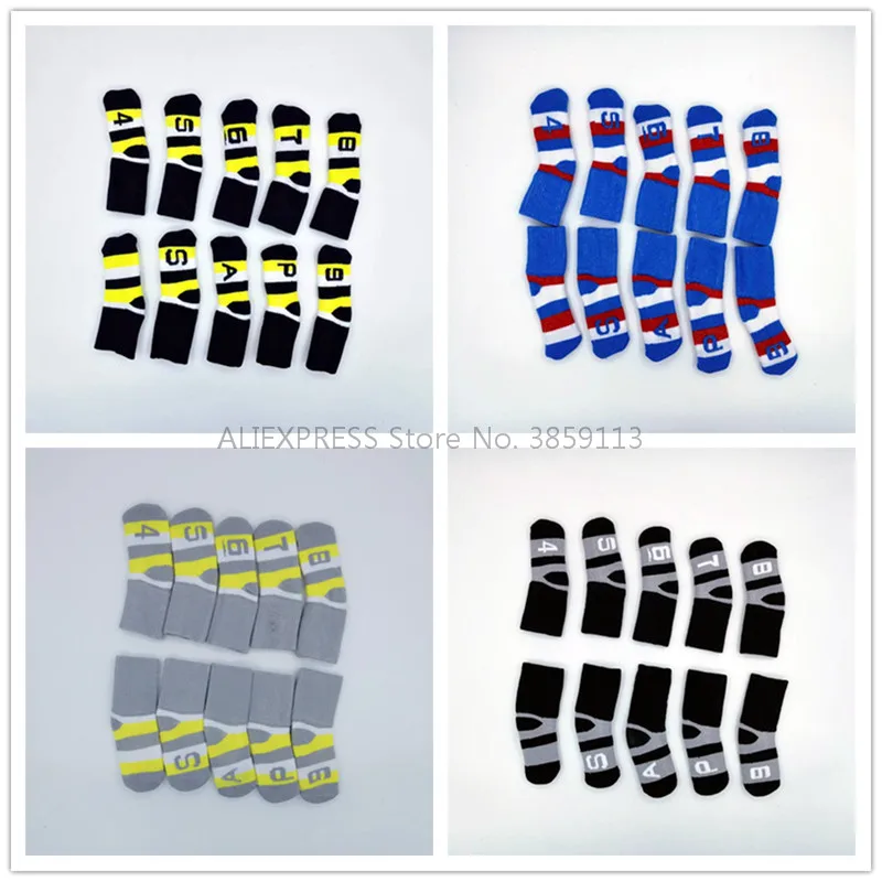 10 шт. Вязаный Гольф Чехлы для клюшек спортивные Гибкая шерстяная клюшки гольфа