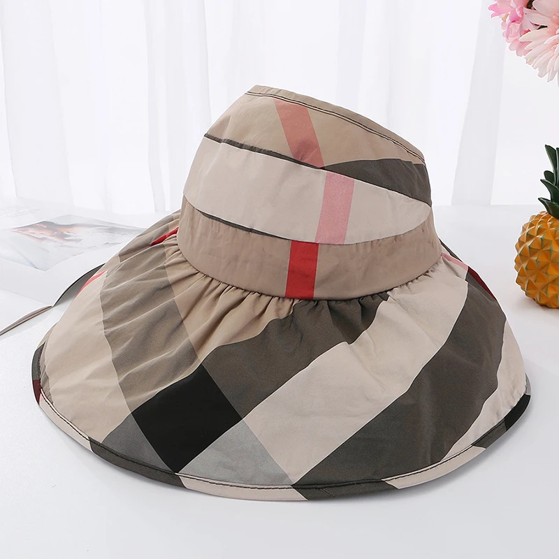 2019 женские летние шляпы от солнца козырек шляпа Панама с широкими полями анти УФ