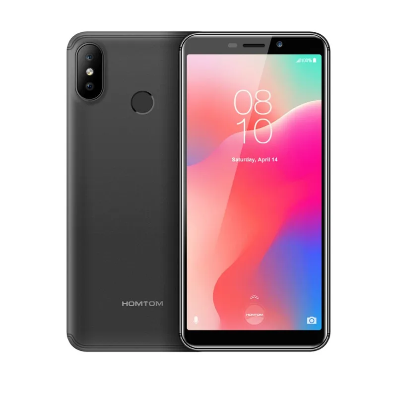 Gray HOMTOM C1 1 ГБ ОЗУ 16 Гб ПЗУ четырехъядерный мобильный телефон 5,5 дюйма 18:9 полный дисплей 13MP задняя камера смартфон отпечаток пальца сотовый телефон - Цвет: Gray