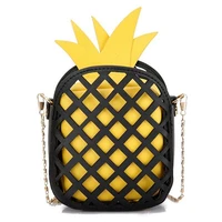 cute fruit pineapple shape small crossbody bag for girls teenager ladies female tote cheap women messenger shoulder bag