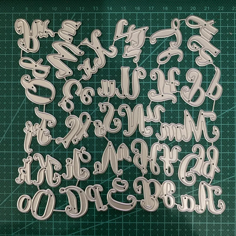 Алфавит буквы украшения металлические стальные рамки резки штампы DIY Скрап заказ