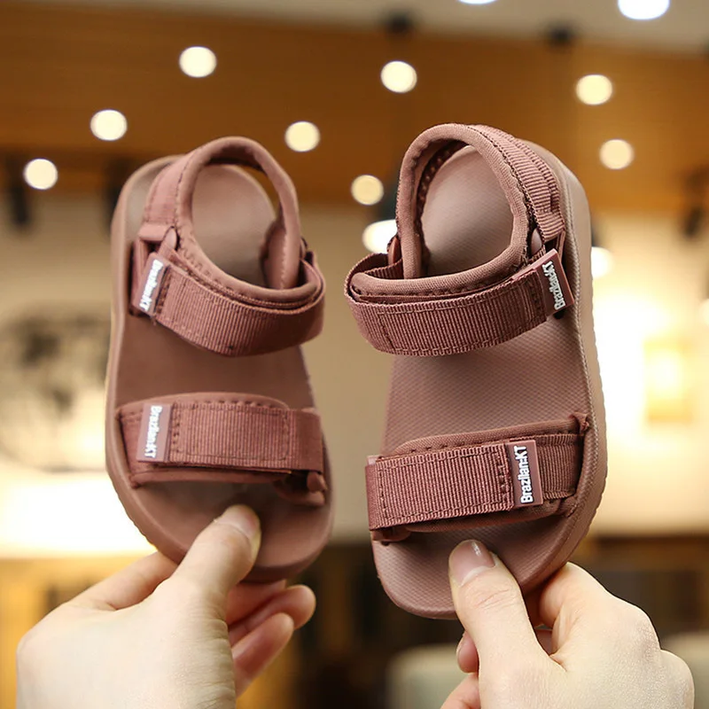 

Summer New Casual Sandals Boys Girls Sandals 3 Color Soft Soled Anti-Slip Children Kids Shoes Summer Beach Sandals Unisex Shoes