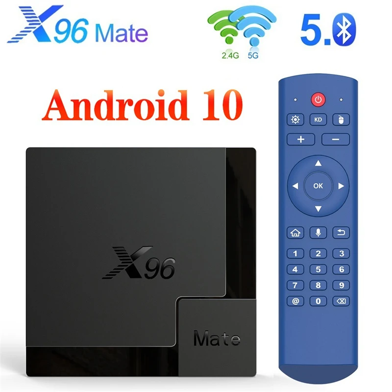 

Приставка Смарт-ТВ на Android 10, Wi-Fi, Bluetooth, 4K, 1080P