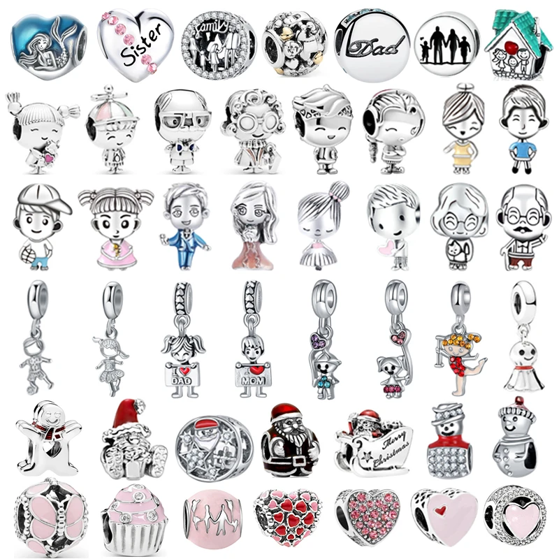 

Бусина-Шарм «сделай сам» для браслета, серебристого цвета