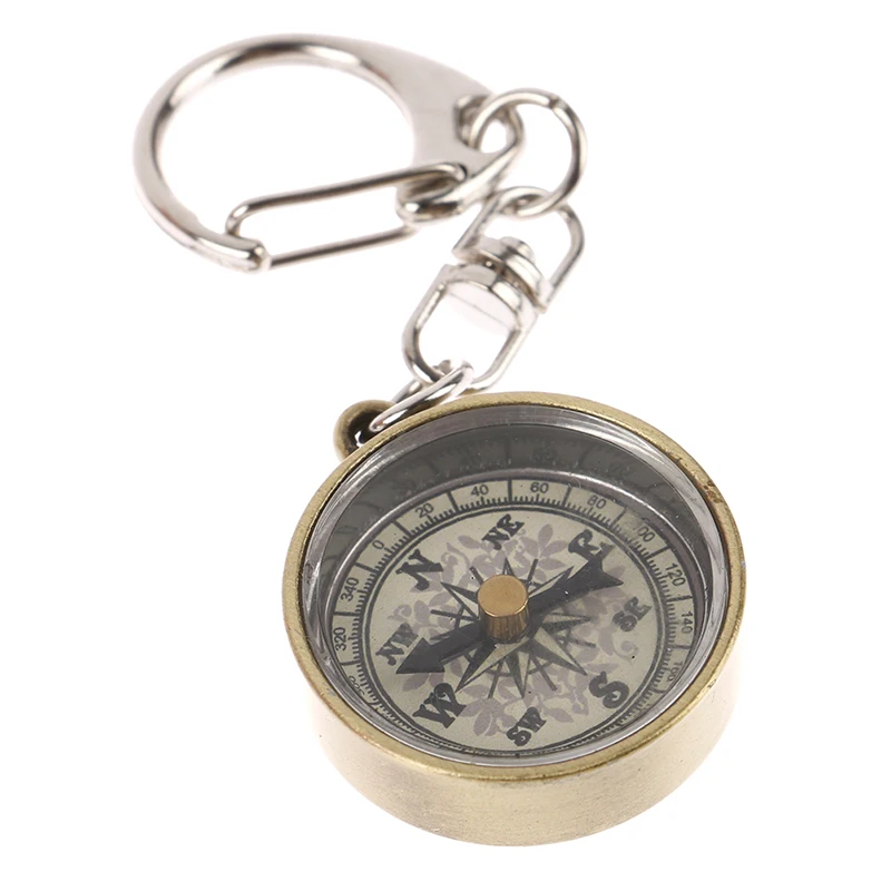 

1pcs Multifunctional Equipment Outdoor Hiking Camping Survival Survival Compass Keychain Mini Compass Map Scale Ruler