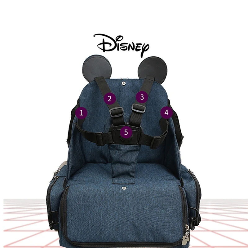 

Disney Baby Diaper Bags Dining Chair Mummy Mochila Maternity Nappy Diaper Stroller Bag Insulation Waterproof Mummy Backpack