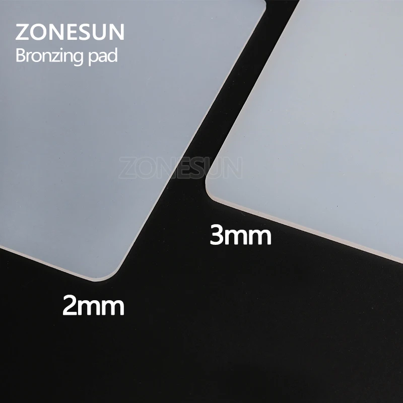 ZONESUN Bronzing pad Rubber Blanket for Hot Foil Stamping Machine leather embossing machine accessories Stamp tool parts | Инструменты