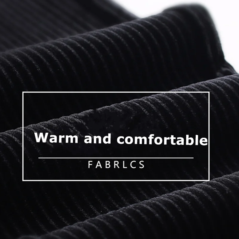 

REALEFT 2020 New Winter Women's Corduroy Trousers Wide-legged Pants Elastic Waist Gold Corduroy Pants Autumn Velvet Pants SPA021