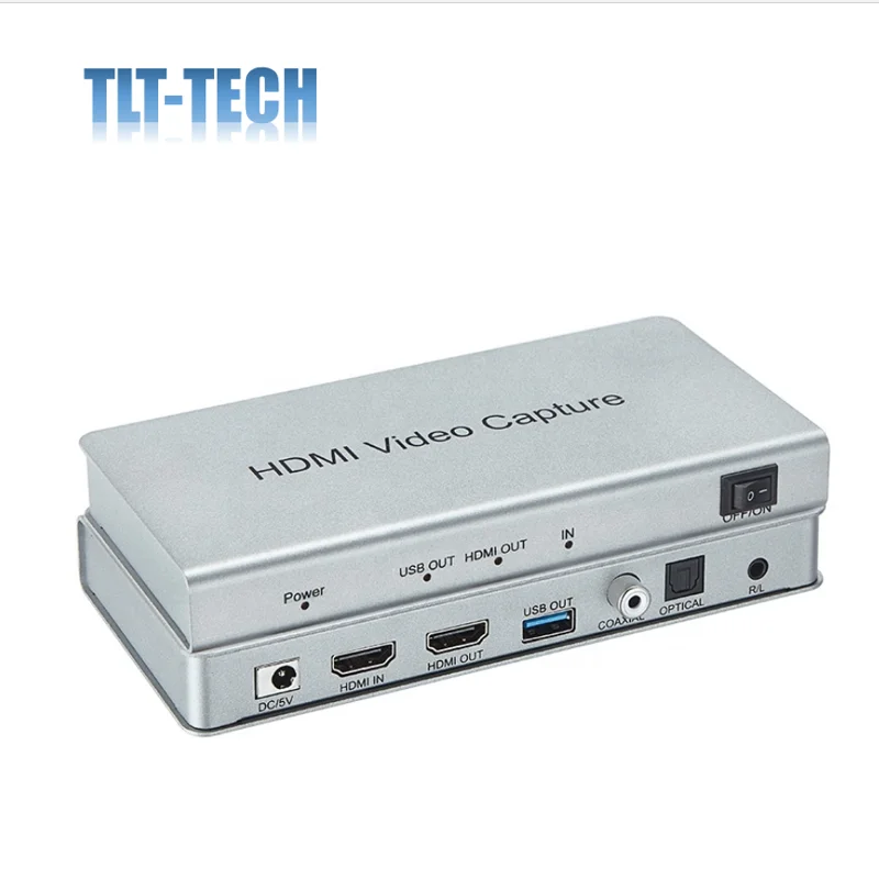 TLT-TECH 2020 New 1080P HDMI to USB 3.0 video capture  for Computer Youtube OBS Etc. Live Streaming Broadcast