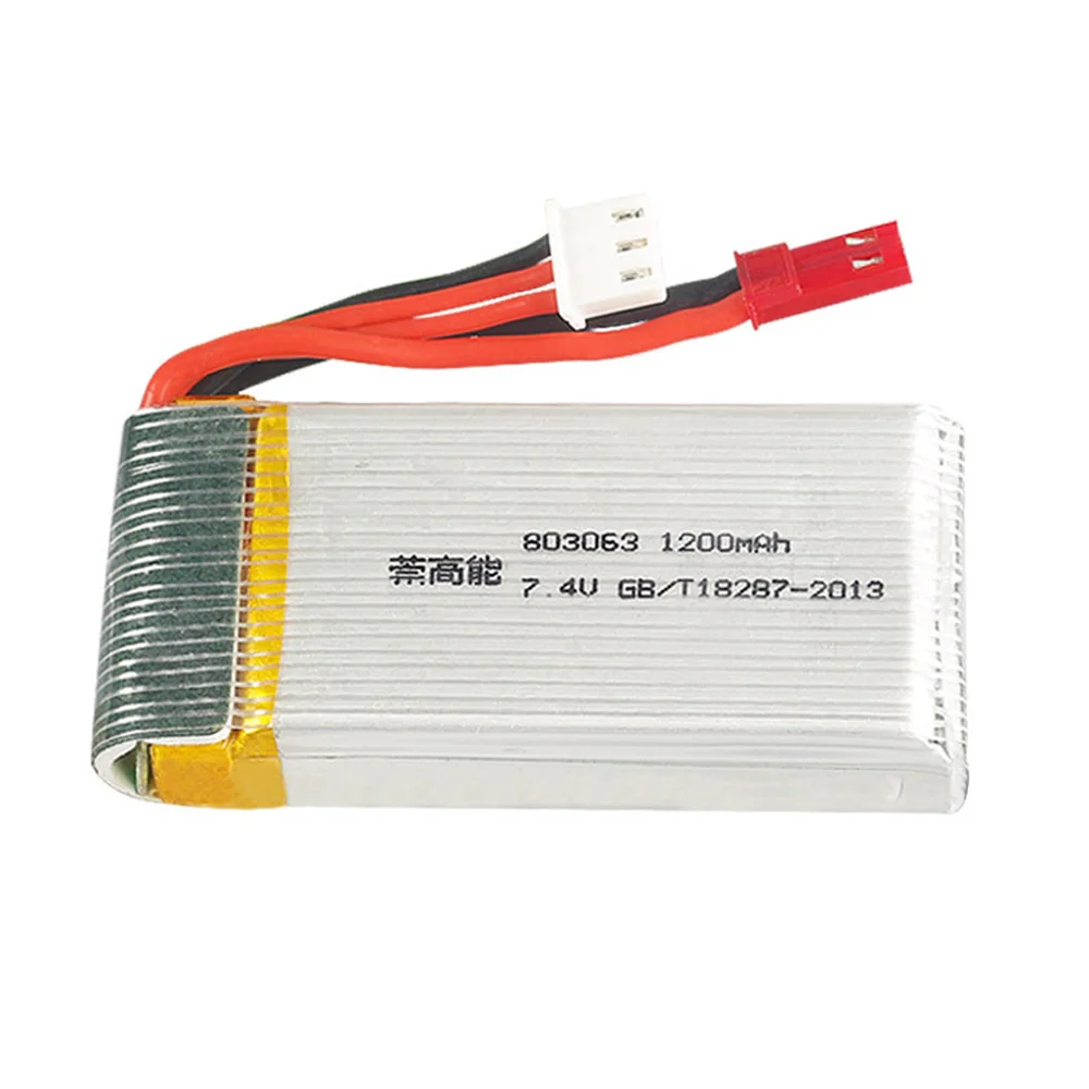7 4 В 1200 мАч 803063 Lipo аккумулятор для Yi zhang X6 H16 MJX X101 X102 RC Quadcopter Drone в 30C 2S игрушка