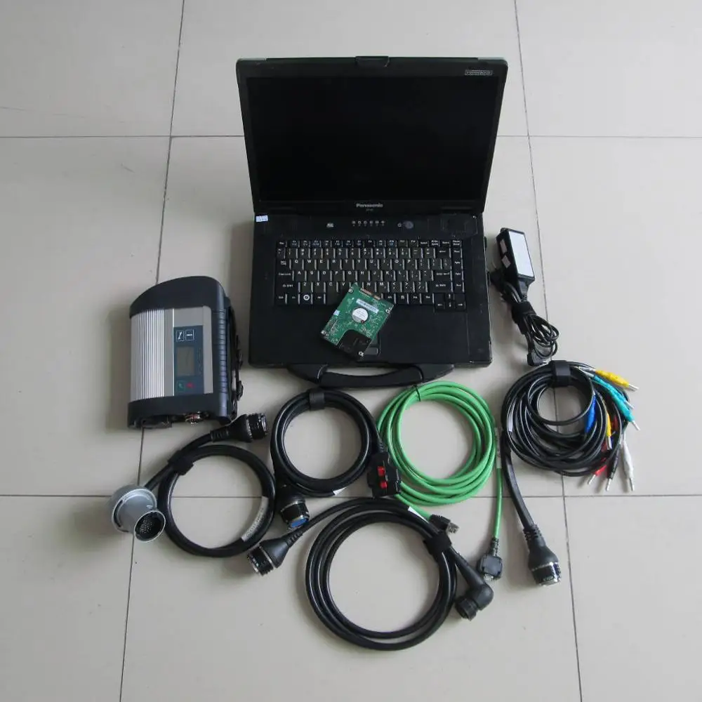

RCOBD Auto Scanner MB Star C4 SD Connect 4 with Laptop CF52 Used Toughbook HDD/SSD 2021.03v full SD C4 Diagnostic Set