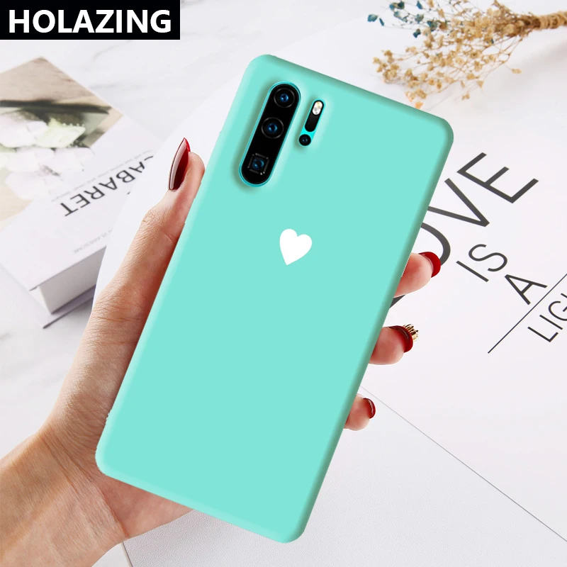 Чехол для Huawei P30 Pro P20 Lite P Smart 2019 Plus чехлы телефонов с принтом сердца мягкий чехол