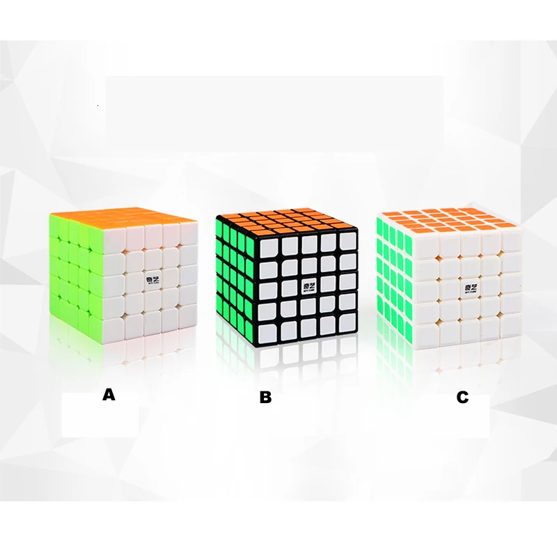 QiYi QiZheng 5x5x5 Магический кубик Рубика скоростной липкости профессиональная