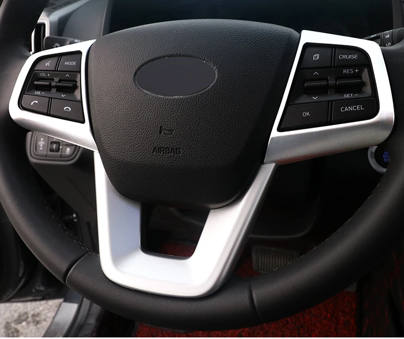 Для Hyundai Creta Ix25 2015 2016 2017 2018 ABS хромированные декоративные кнопки на руль Крышка