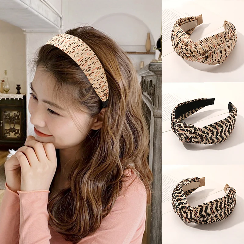 

French Romantic Girl Hair Band Wide Hair Band Headdress Daily Wild Korean Girls Must-have Simple And Characteristic Headband