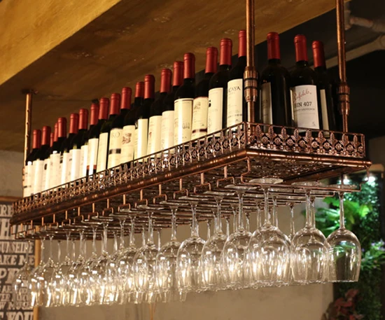 

Big Size Under Cabinet Kitchen Bar & Wine Tools Wine Holder Glass Holder Stemware Rack Cabinet Wall Storage Organizer