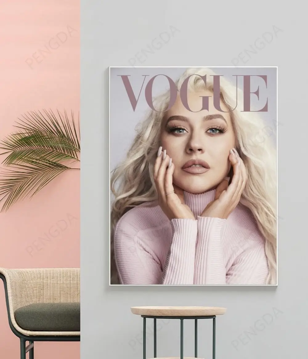 

Canvas HD Printed Fashion Magazine Painting Wall Art Poster Home Decoration Portrait Pictures Living Room Modular No Framework