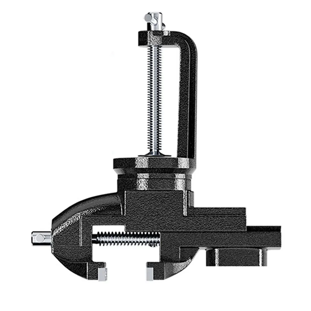

Table Vise Vice Light Duty Mechanic Clamp-on Table Vise 360 Degree Swivel Base Cast Iron Table Top Clamp Press Vice with Anvil