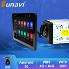Автомагнитола Eunavi TDA7851, универсальный мультимедийный проигрыватель на Android 10, с сенсорным экраном 10,1 дюйма, GPS, Bluetooth, Wi-Fi, без DVD, типоразмер 2 din
