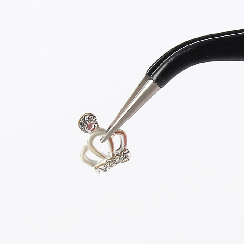 8 форм/коробка серебряные амулеты Алмазный металлический бант Блестящий 3D дизайн