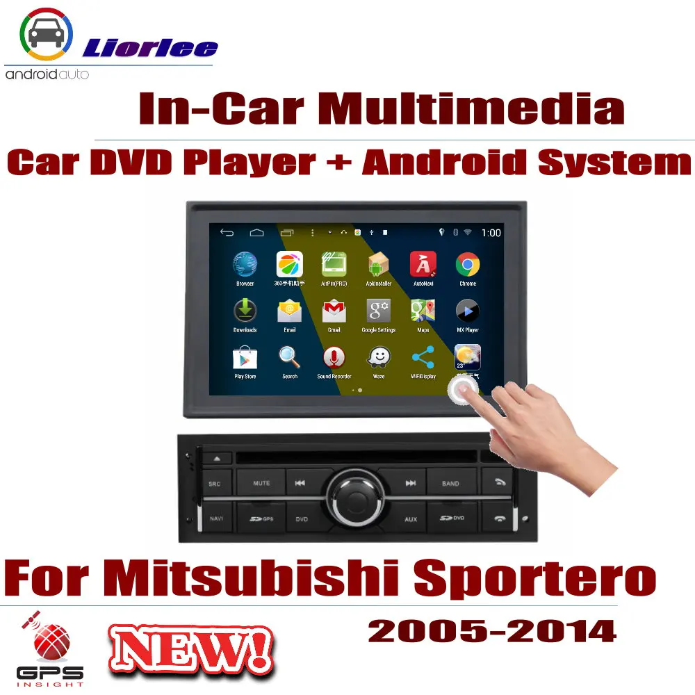 Для автомобиля Mitsubishi Sportero strak 2005-2014 Android плеер DVD GPS навигационный экран Радио