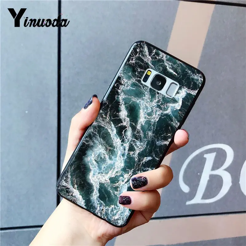 A8 Yinuoda синий морской Чехол черный мягкий чехол для телефона samsung Galaxy S9 plus S7 edge S6 edge plus S10 S8 plus чехол - Цвет: A8