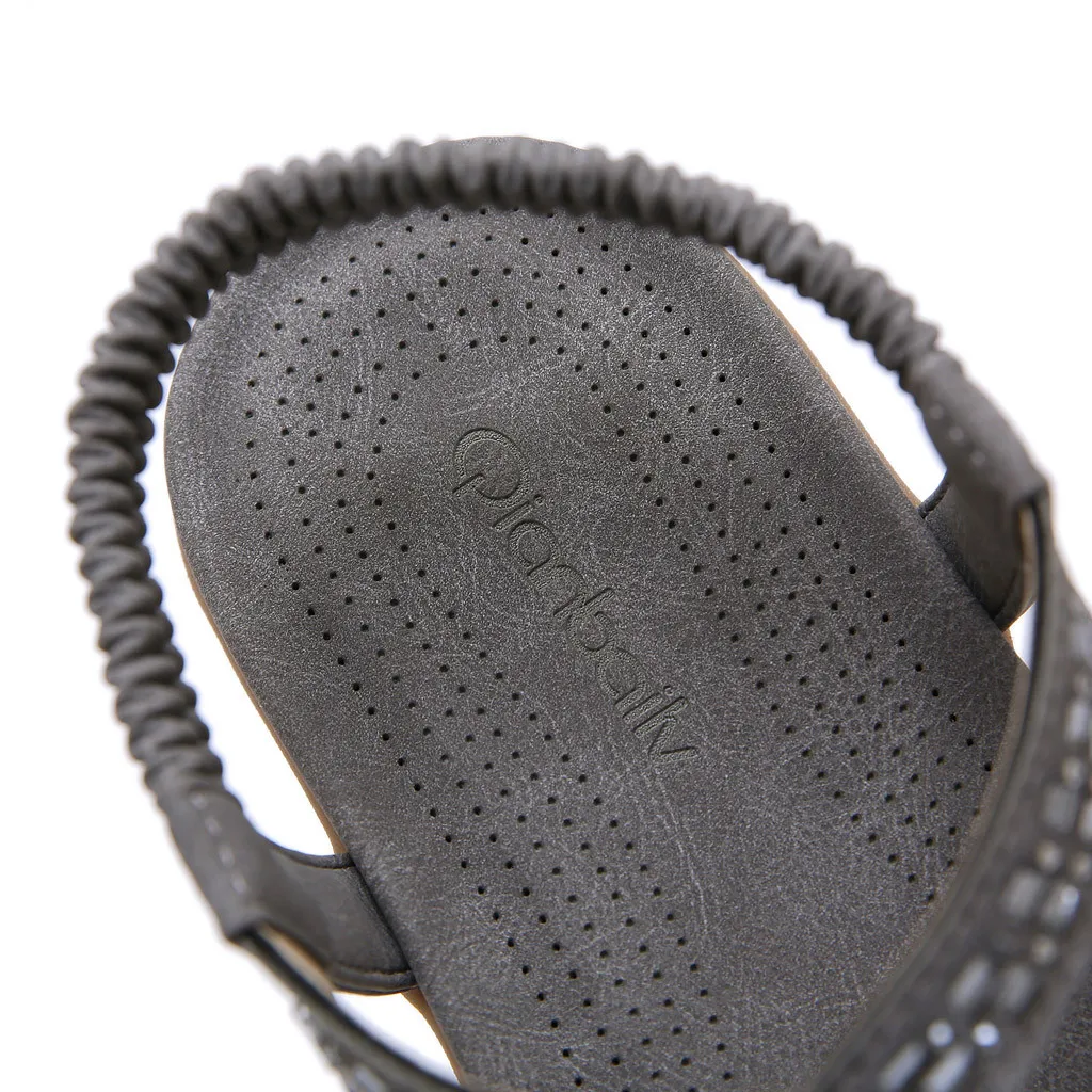 Сандалии для женщин летние туфли лодочки с открытым носом чешские Стразы плоские