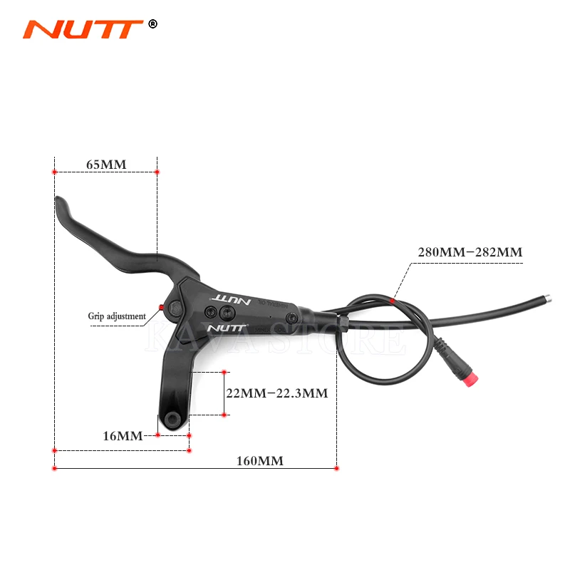 Гидравлический дисковый тормоз NUTT для электрического скутера левый/правый