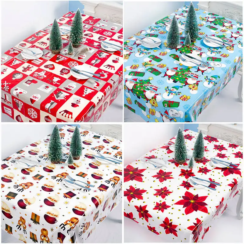 Navidad рождественские украшения для домашнего стола, Рождественская скатерть, прямоугольный Рождественский Декор, новогодняя