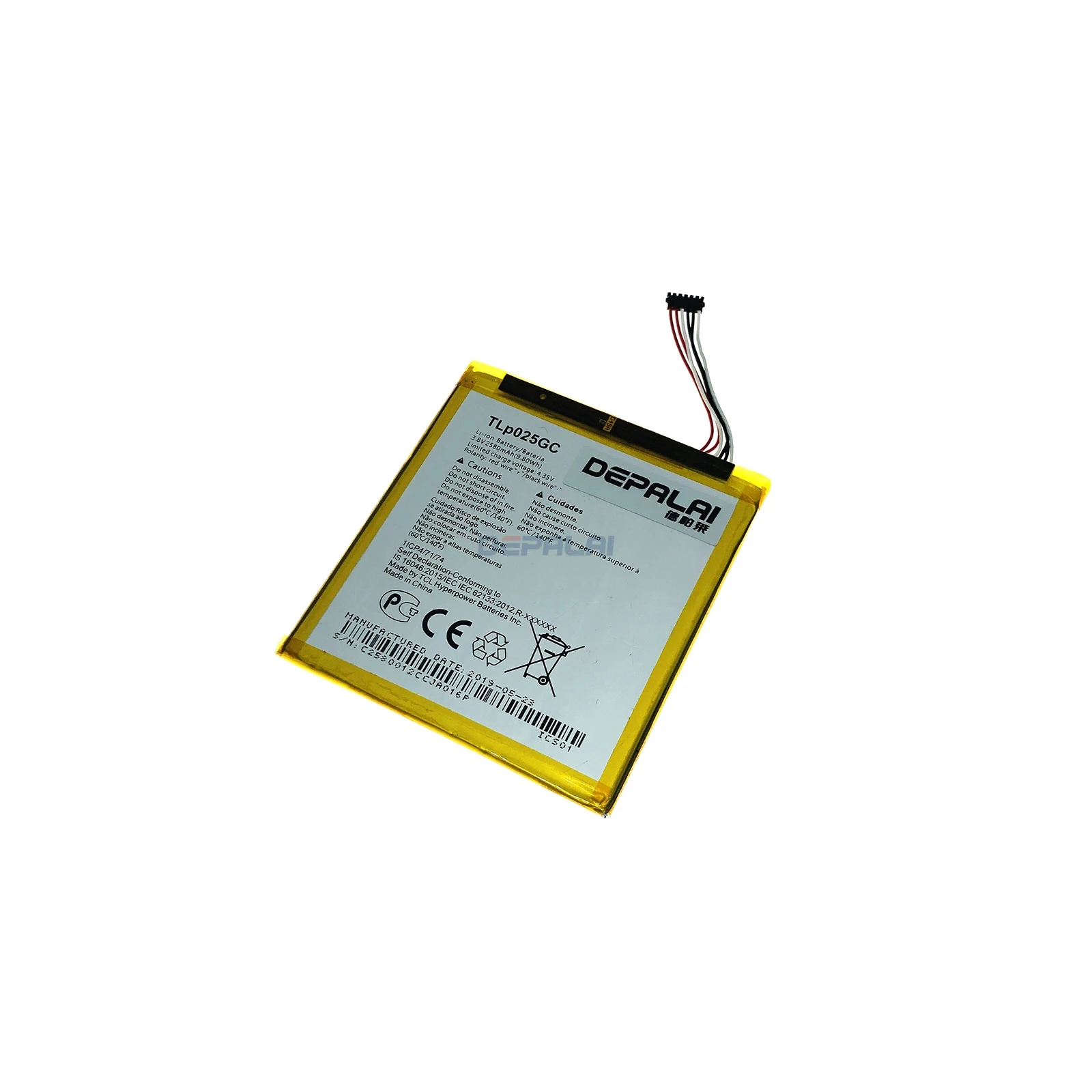 Высококачественный аккумулятор TLP025GC 2580 мАч для сотового телефона Alcatel One Touch Pixi 4