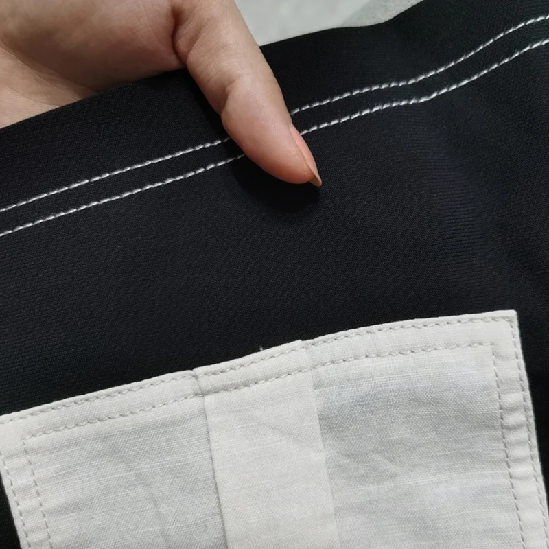 

SISPELL Lace Up Bwoknot Shorts For Female High Waist Loose Patchwork Big Pocket Hit Color Womne's Casual Short Fashion 2021