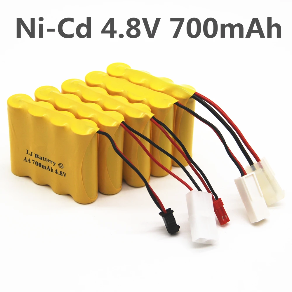 Ni-Cd батарея 4,8 в, 700 мА/ч, никель-кадмиевые Аккумуляторы AA 4,8 в .