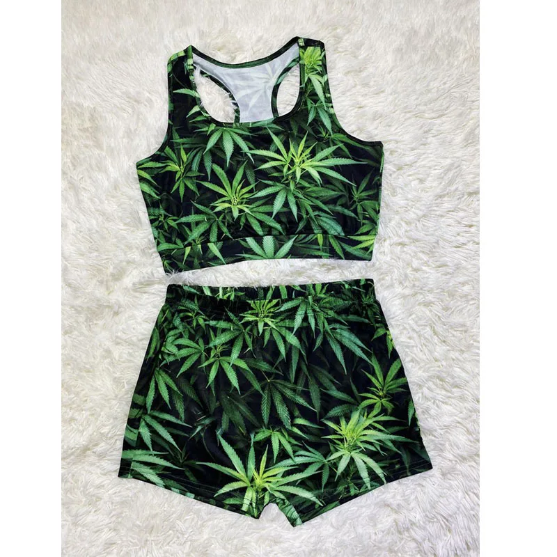 

ZKYZWX Sexy Two Piece Set For Women Sweatsuit Letter Print Tanks Tops Fashion Biker Shorts Fitness Outfit Suit