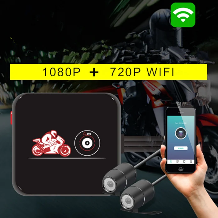 

HD 1080 Motorcycle Recorder Dual lens Motorcycle DVR Driving Video Recorder DVR Camera