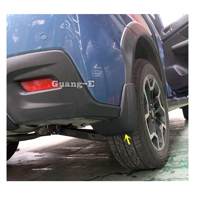 

For Subaru XV 2012 2013 2014 2015 Car Cover Plastic Fender Soft Mudguard Protect Flap Splash Mud Guard Frame 4pcs