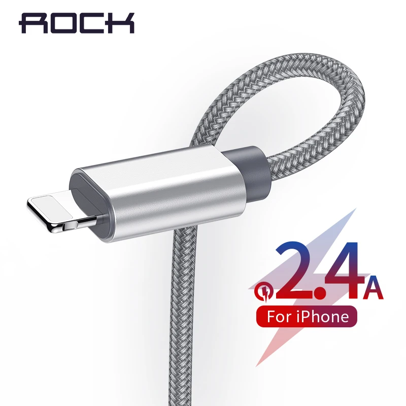 ROCK USB кабель для iPhone 11 Max Pro XR Xs X 7 8 Plus 6 6S 5 usb кабель для зарядки и синхронизации данных для iPad iOS кабель для зарядки мобильных телефонов