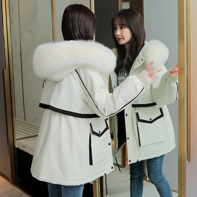 

Long Coat Women Parkas Solid Hooded Ladies Coat Warm Thick Female Winter Jackets Winter Coat Women Jacket Down Jacket Overcoat