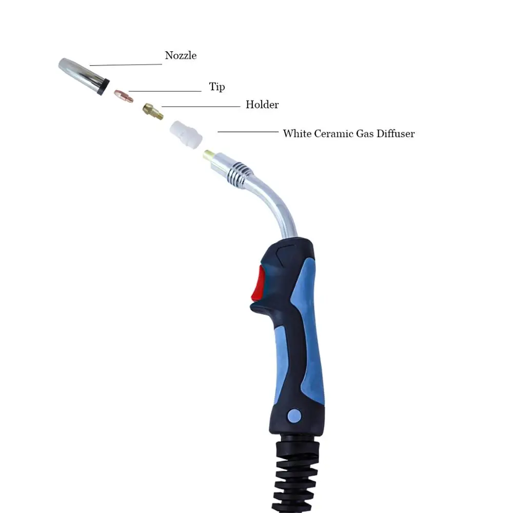 36KD MIG Torch Tips 320A сварочный факел расходные материалы CuCrZr ECu 0 8/1 0/1 2 мм Европейский