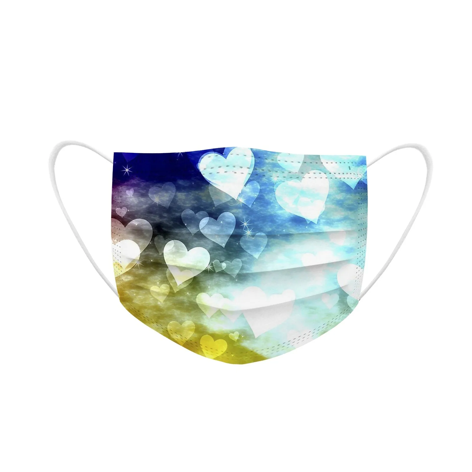 3 слойная защитная маска для лица с петлями ушей 50 шт. Маска Для Взрослых на День