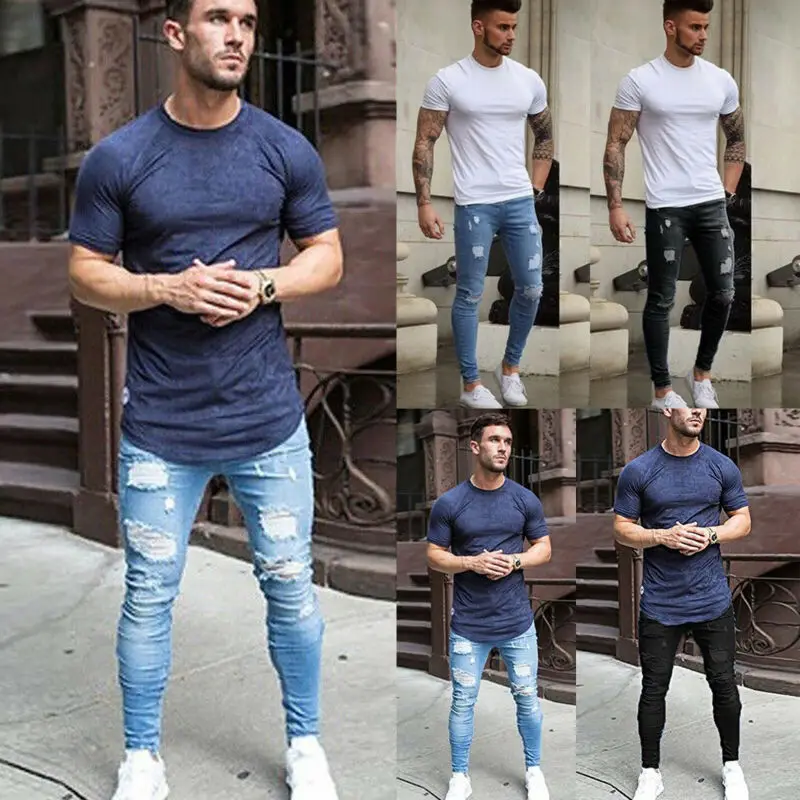 Новые праздничные мужские мягкие обтягивающие супер Стрейчевые зауженные