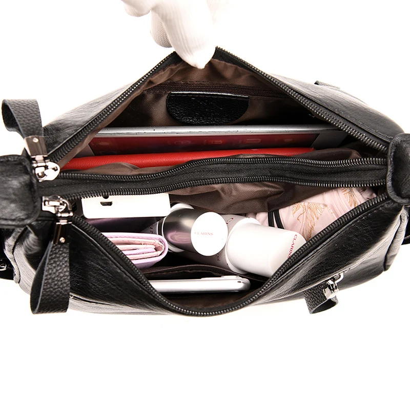 

Large Capacity Female Hobo Bag Luxury Women Designer Soft Leather Crossbody Bags Ladies Casual Solid Color Shoulder Handbag Sac