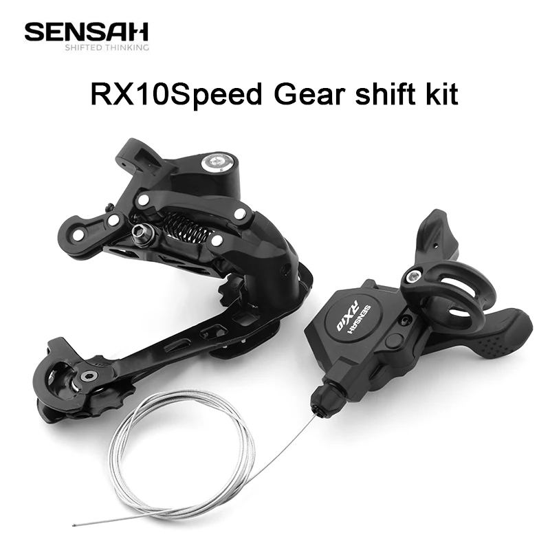 Система передачи VTT SENSAH-10 скоростей, задний переключатель RX10 1x10S, совместима с велосипедными запчастями Shimano M4100.