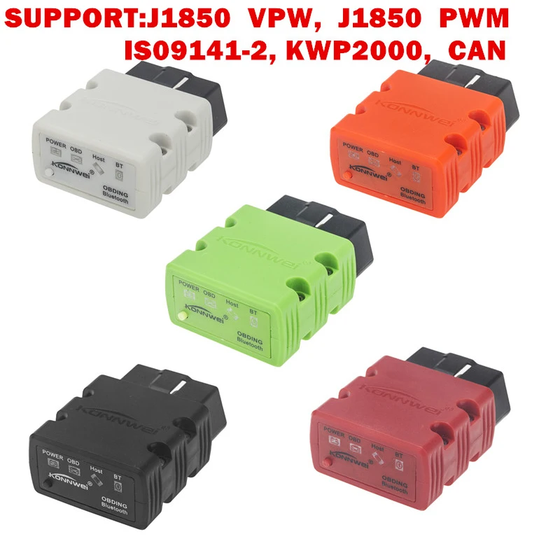 Elm327 V1.5 Bluetooth KW902 OBD2 Elm 327 V 1 5 OBD 2 Автомобильный диагностический сканер чип PIC18F25K80 ELM327