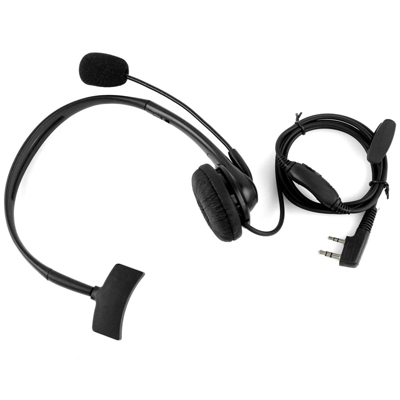 

Walkie-talkie headset unilateral small headset portable lightweight unilateral headset K head anti-drying with microphone stick