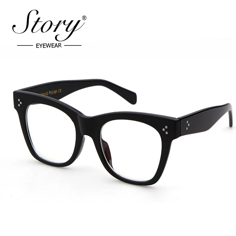 Очки солнцезащитные женские квадратные с заклепками и плоским верхом |