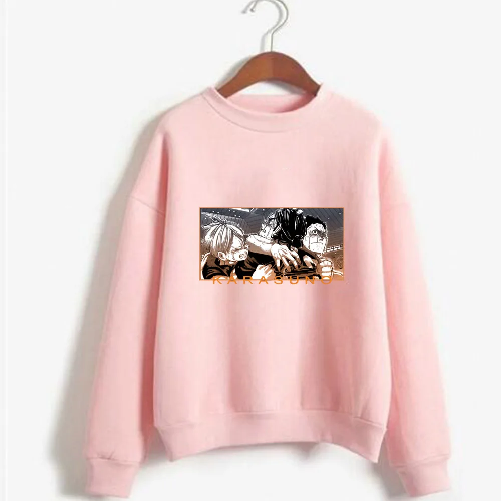 

Unisex Anime Haikyuu Hoodie Hip Hop Long Sleeves O-neck Autumn Man and Woman