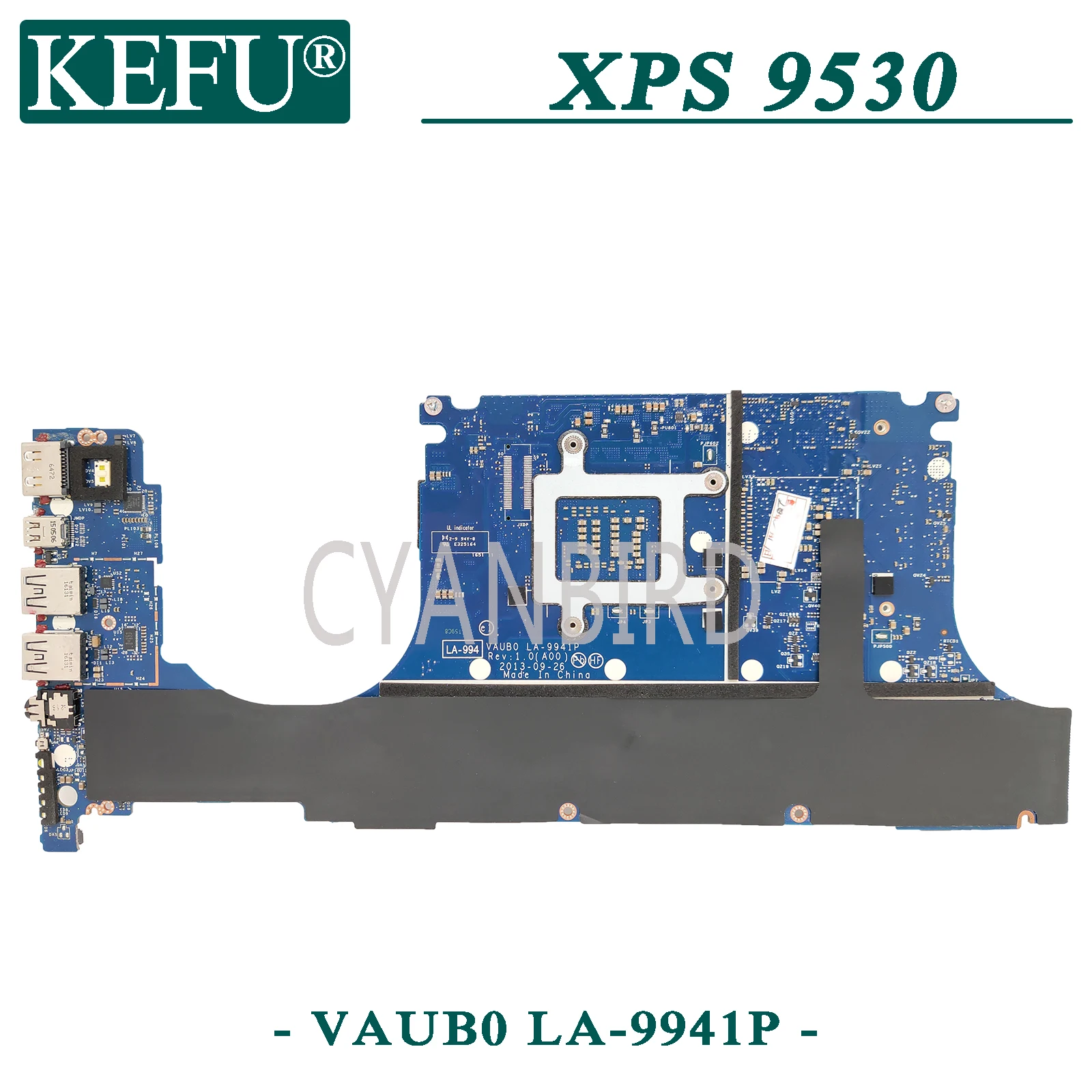 

KEFU LA-9941P original mainboard for Dell XPS 15-9530 with I7-4702HQ GT750M-2GB Laptop motherboard
